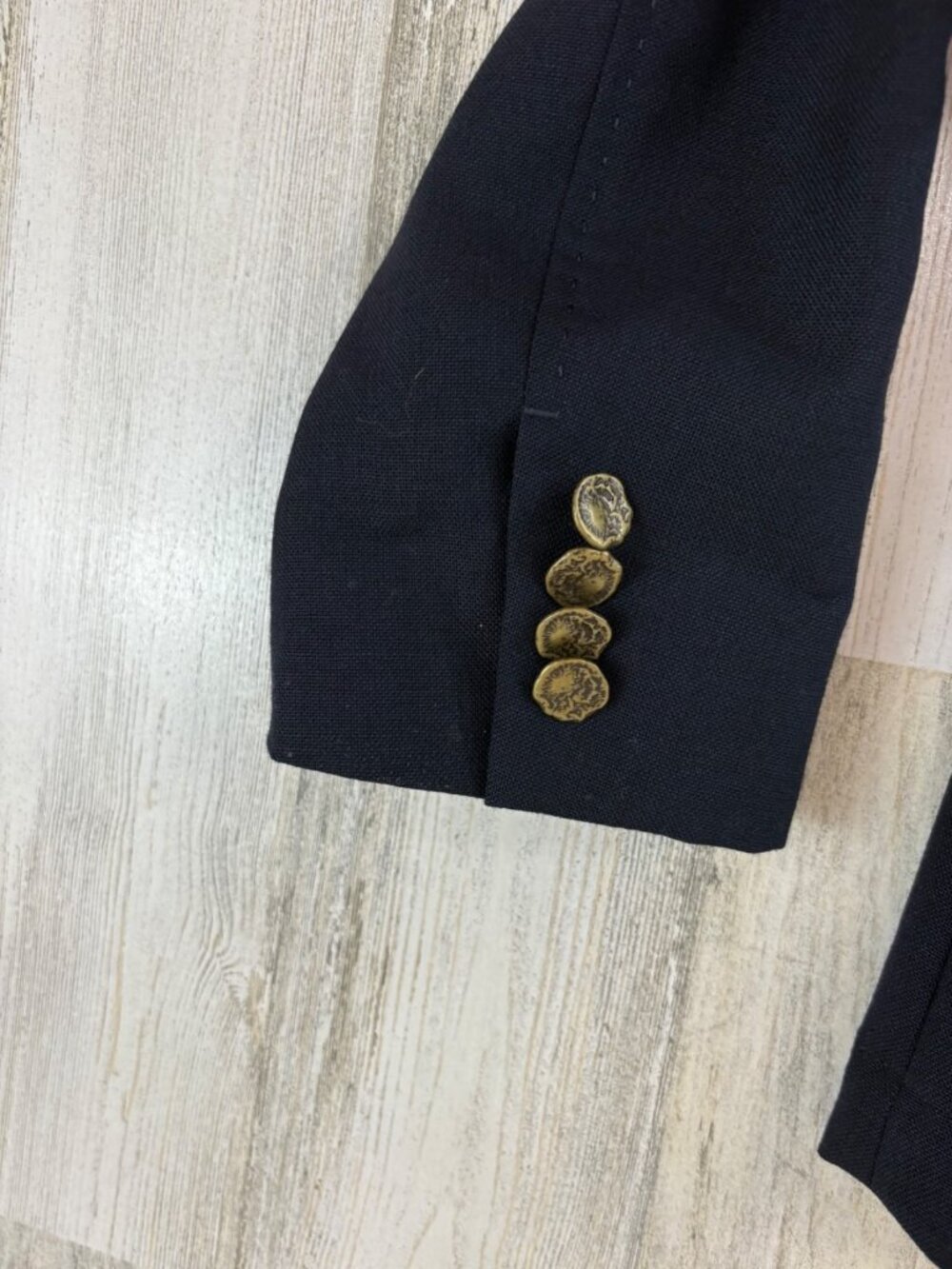 ANN MASHBURN Size S Ghost Blazer Navy Jacket EUC - Picture 6 of 16